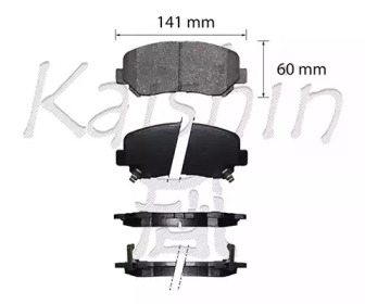 Комплект тормозных колодок KAISHIN FK3155