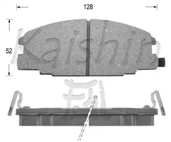 Комплект тормозных колодок KAISHIN FK4029