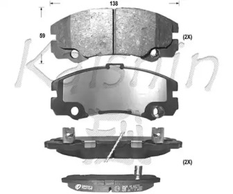 Комплект тормозных колодок KAISHIN FK4090