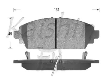 Комплект тормозных колодок KAISHIN FK5131