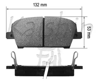 Комплект тормозных колодок KAISHIN FK5147