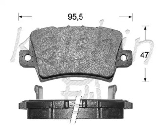 Комплект тормозных колодок KAISHIN FK5150