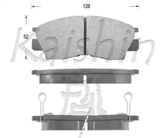 Комплект тормозных колодок KAISHIN FK6021