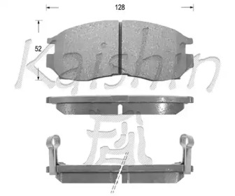 Комплект тормозных колодок KAISHIN FK6043