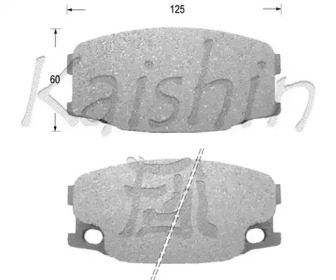 Комплект тормозных колодок KAISHIN FK6091