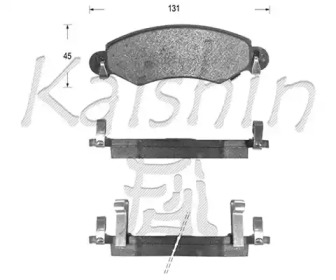 Комплект тормозных колодок KAISHIN FK9051