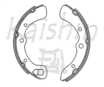 Комлект тормозных накладок KAISHIN K0009