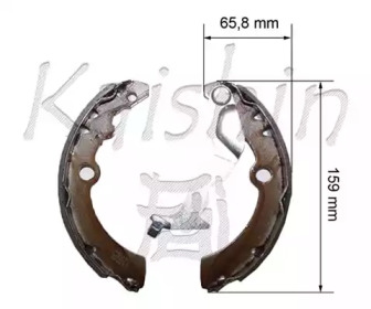 Комлект тормозных накладок KAISHIN K10025