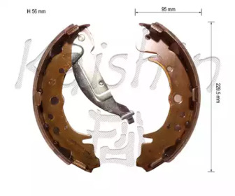 Комлект тормозных накладок KAISHIN K11179