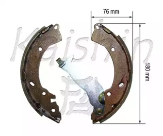 Комлект тормозных накладок KAISHIN K11182