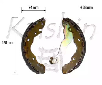 Комлект тормозных накладок KAISHIN K11189