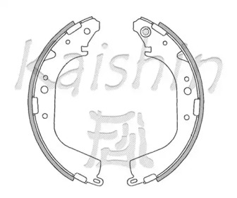 Комлект тормозных накладок KAISHIN K2280