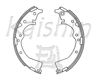 Комлект тормозных накладок KAISHIN K2282