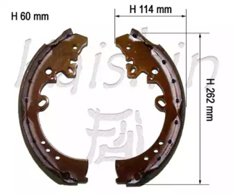 Комлект тормозных накладок KAISHIN K2395