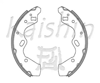 Комлект тормозных накладок KAISHIN K3388