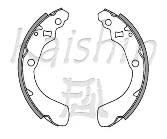 Комлект тормозных накладок KAISHIN K5528