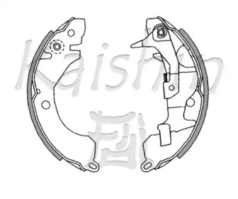 Комлект тормозных накладок KAISHIN K6674