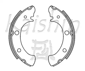 Комлект тормозных накладок KAISHIN K7711
