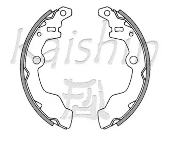 Комлект тормозных накладок KAISHIN K7728