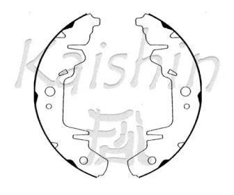 Комлект тормозных накладок KAISHIN K7913