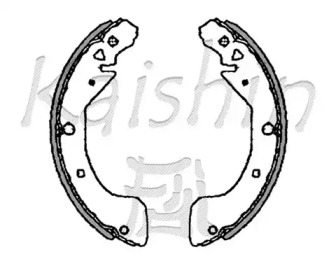 Комлект тормозных накладок KAISHIN K7918