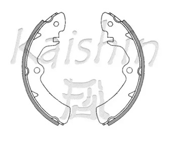 Комлект тормозных накладок KAISHIN K9910