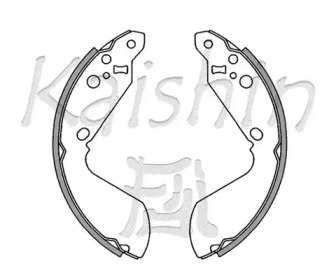 Комлект тормозных накладок KAISHIN K9942