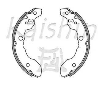 Комлект тормозных накладок KAISHIN K9943