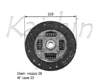 Комплект прокладок, блок-картер двигателя KAISHIN MR980890