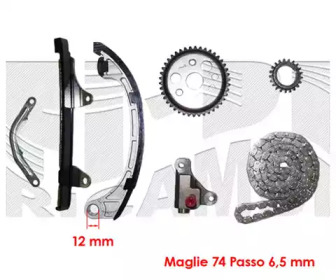 Комплект цепи привода распредвала KM International KCD028