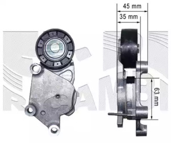 Натяжитель ремня, клиновой зубча KM International FI11790