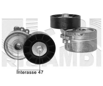 Натяжитель ремня, клиновой зубча KM International FI12580