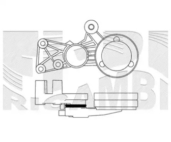 Натяжитель ремня, клиновой зубча AUTOTEAM A01472