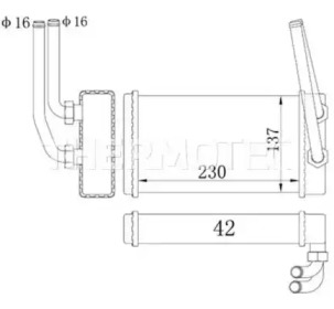 Теплообменник THERMOTEC D6G009TT