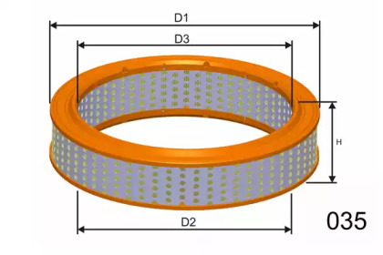Воздушный фильтр MISFAT R707