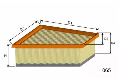 Фильтр MISFAT P133A