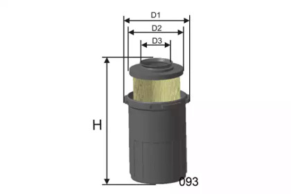 Воздушный фильтр MISFAT R521