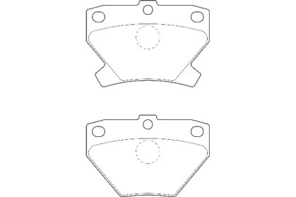 Комплект тормозных колодок WAGNER WBP23521A