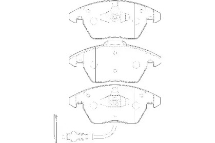 Комплект тормозных колодок WAGNER WBP23587A