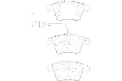Комплект тормозных колодок WAGNER WBP23746A