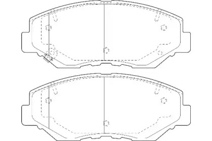 Комплект тормозных колодок WAGNER WBP23868A