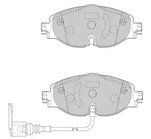 Комплект тормозных колодок WAGNER WBP24848A