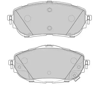 Комплект тормозных колодок WAGNER WBP25698A