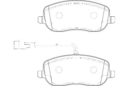 Комплект тормозных колодок WAGNER WBP20261B