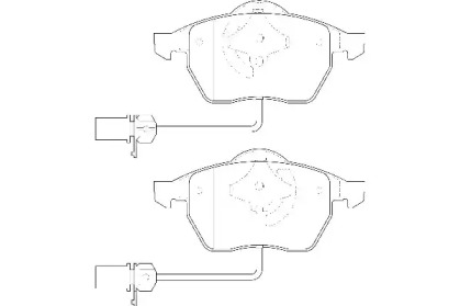 Комплект тормозных колодок WAGNER WBP20676B