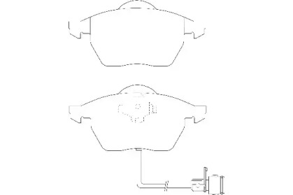 Комплект тормозных колодок WAGNER WBP20676D