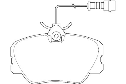 Комплект тормозных колодок, дисковый тормоз WAGNER WBP20941A