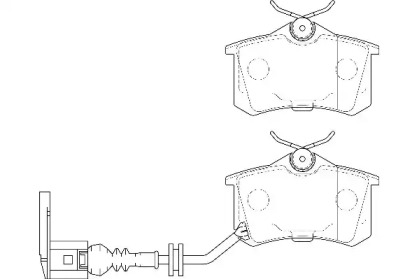 Комплект тормозных колодок WAGNER WBP20961F