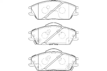 Комплект тормозных колодок WAGNER WBP21012B