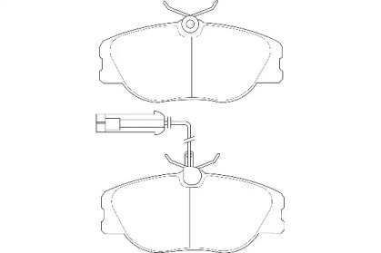 Комплект тормозных колодок WAGNER WBP21147A